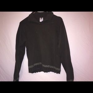 VINTAGE Women’s Columbia Olive Ribbed Knit Sweater